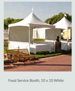 Food Service Booth White