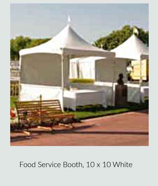 Food Service Booth White
