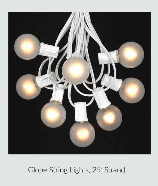 Globe String Lights, 25' Strand
