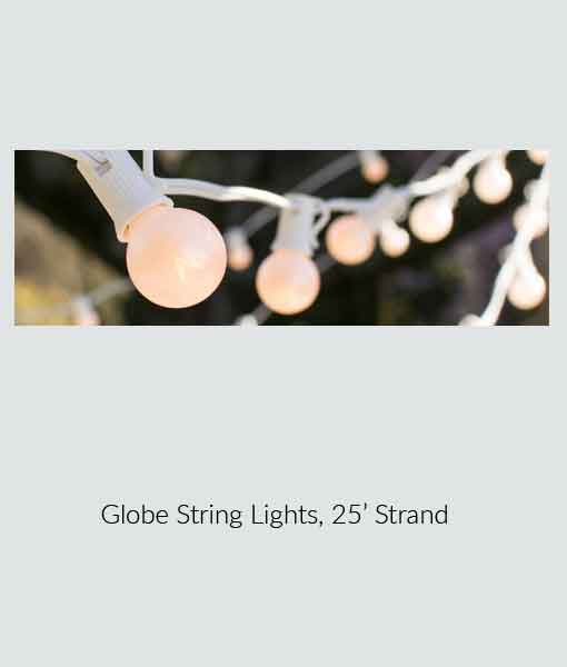 Globe String Lights, 25' Strand