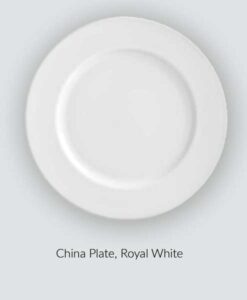 Plate Royal White China