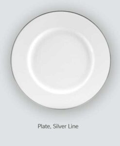 Plate Silver Line