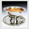 Punchbowl with Tray and Ladle Silverplate